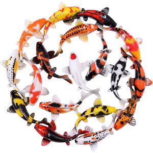 j̕Ǌ| 100cm Koi "Lucky 18" Wall Art - 40"dia vX`bNiFRPjA[gIuWF CeA EH[ I[ig ǖ fBXvC  RC u carp  Ǖt X  