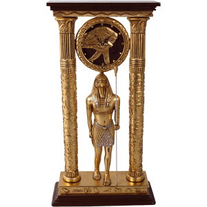 HORUS置き時計 HORUS CLOCK 強化プラスチック(FRP) アートオブジェ 天空の神 ホルス エジプト神話 インテリア ピラミッド ハヤブサ 置物 ディスプレイ 隼 装飾 リアル イベント 展示 等身大 frCLHO