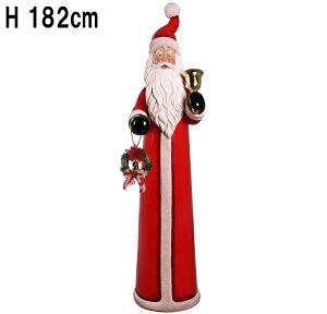 xƃ[Xאg̃T^ Skinny Santa w/ Bell Wreath vX`bNiFRPjA[gIuWF 1m82cm Xmas T^N[X IuWF X   y x fBXvC Cx