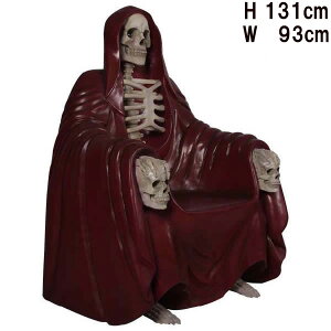 _ʍ Cbh BurgundyRope Grim Reaper Throne vX`bNiFRPjA[gIuWF x` Halloween fBXvC 1m31cm u CX X    ֎q I[ig y 