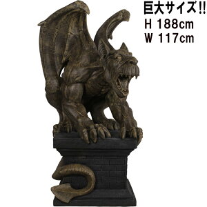 ȃK[SC Giant Gargoyle on Plinth vX`bNiFRPjA[gIuWF   fBXvC  u 83cm X  y x Cxg _b ` y v fr190048