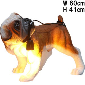 �u���h�b�O�̃e�[�u�����C�g Bulldog Table Lumiere �����v���X�`�b�N�iFRP�j �A�[�g�I�u�W�F ������41cm �C���e���A �Ɩ� �C�k �����v �u�� �� �f�B�X�v���C �X�� ���� ���A�� fr230018
