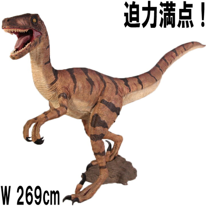 楽天市場】FRP恐竜オブジェ ヴェロキラプトル Velociraptor 高さ約 