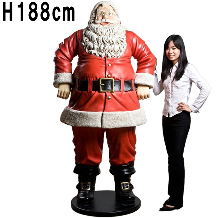 楽天市場】陽気なサンタ 大きい サンタクロース H188cm リアル 