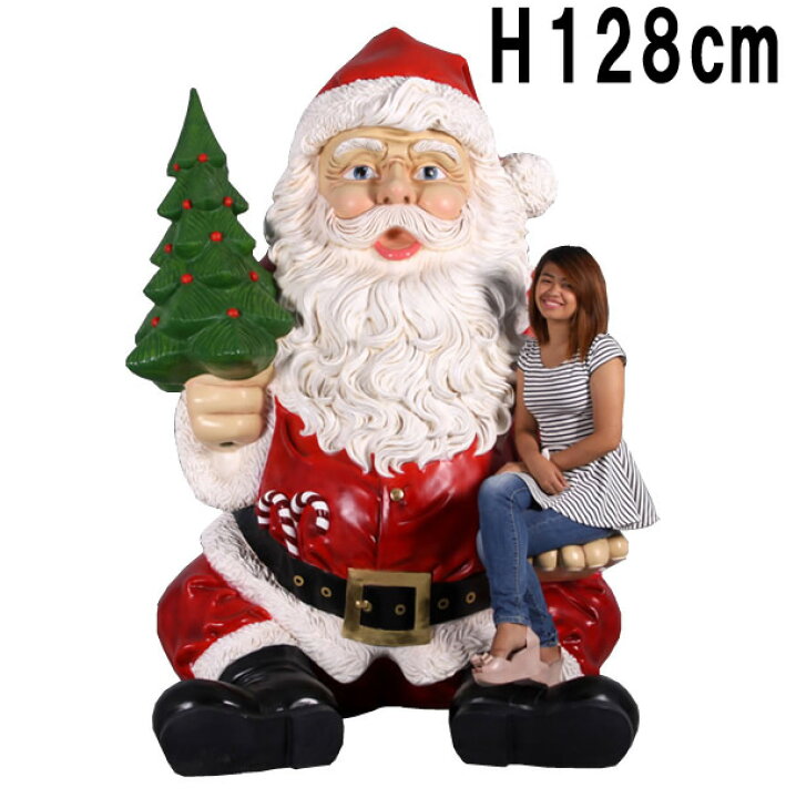 楽天市場】巨大な座るサンタ H218cm 大きい サンタクロース リアル 