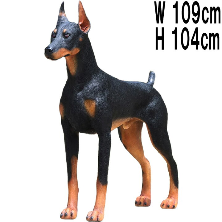 楽天市場】ドーベルマン Standing Doberman 強化プラスチック (FRP 
