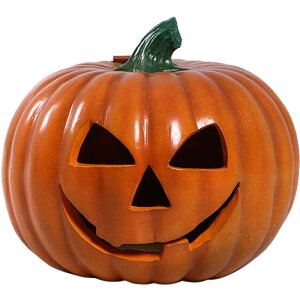 ハロウィン パンプキン No.5 Pumpkin #5 強化プラスチック(FRP)アートオブジェ かぼちゃ ディスプレイ Halloween 置物 店舗 装飾 樹脂製 軽い 高強度 イベント 軽量 丈夫 fr150094