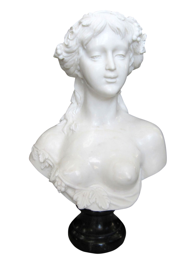 大理石彫刻 ヴィーナスの胸像 石像 置物 オブジェ 女性像