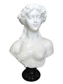 大理石彫刻 ヴィーナスの胸像 石像 置物 オブジェ 女性像 大理石 美術品 インテリア 女神 西洋 彫刻