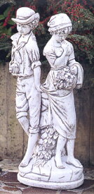 イタリア製 子供像 ガーデン オーナメント 初恋 (小) ITALGARDEN ST015607 イタルガーデン 石像 オブジェ
