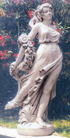 イタリア製 ビーナス像 ガーデン オーナメント 花のヴィーナス VENERE CON FLOWER DECOR GARDEN 石像 デコールガーデン 女性像