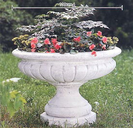 イタリア製 大型フラワーポット プランター ローマの皇帝 DIOCLEZIANO 花鉢 DECORGARDEN VR0684 デコールガーデン カップ型 植木鉢
