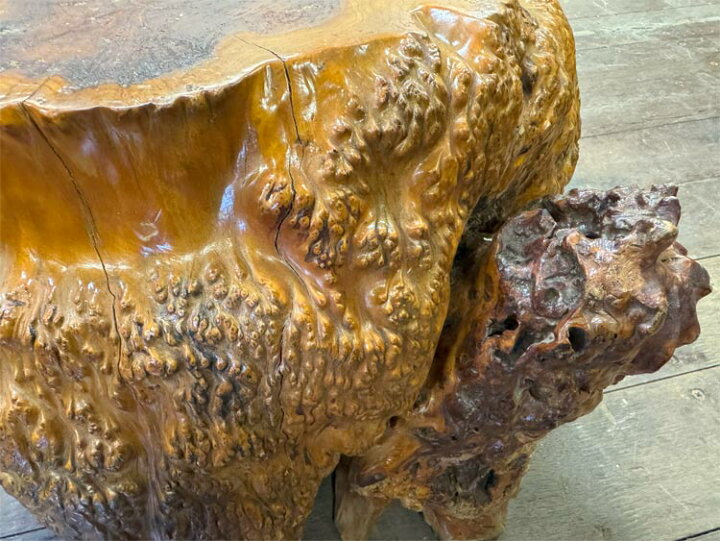楽天市場】送料無料 自然木 木の根 オブジェ W50cm 花台 盆栽卓 根卓 
