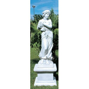 イタリア製 ビーナス像 （ガーデン オーナメント）　冬の乙女 ITALGARDEN ST3515 イタルガーデン社 女性像 石像