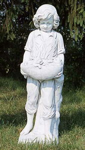 イタリア製子供像（ガーデン オーナメント）　少年エネアス　DECOR GARDEN　PU5603 石像 デコールガーデン社