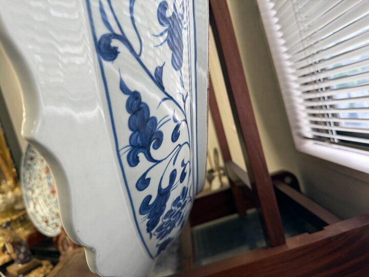 楽天市場】景徳鎮 青花 麒麟文盤 特大皿 3.5尺 直径約1m15cm 中国美術 