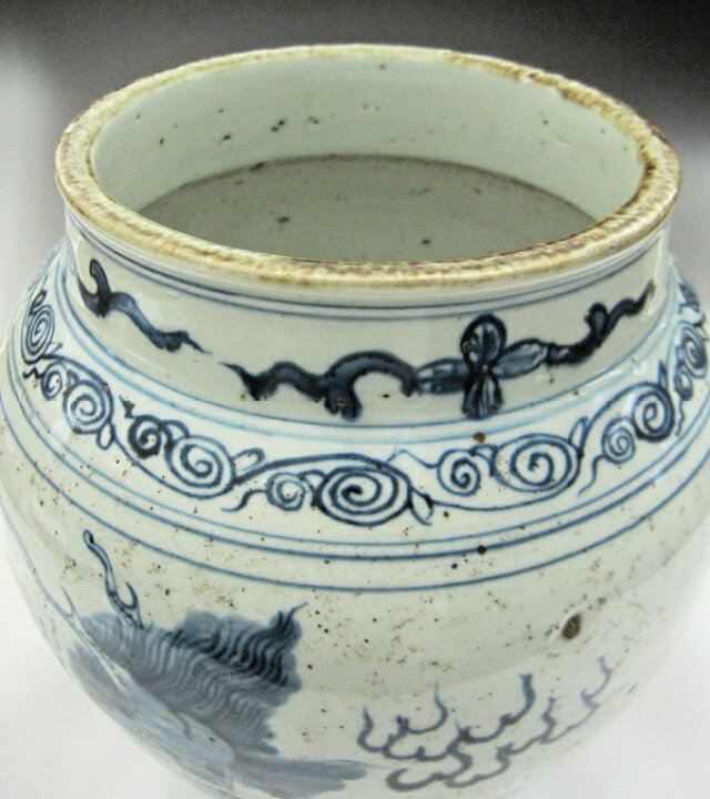 楽天市場】景徳鎮 染付麒麟文壺 高さ約23.5cm 中国美術 陶磁器 希少 