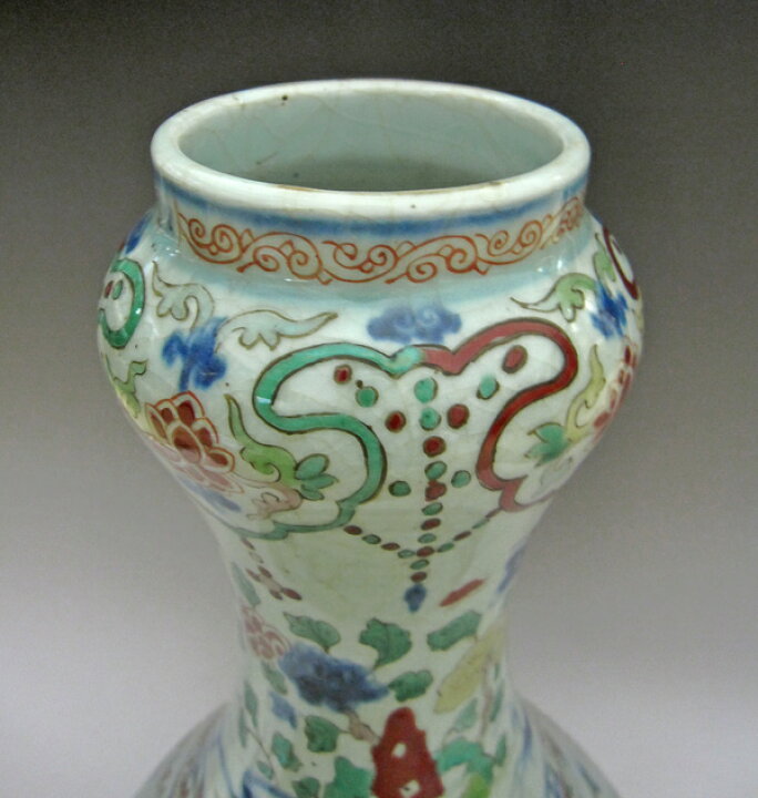 楽天市場】景徳鎮 嘉靖赤絵花生 高さ約45cm 中国美術 壺 希少 花瓶 