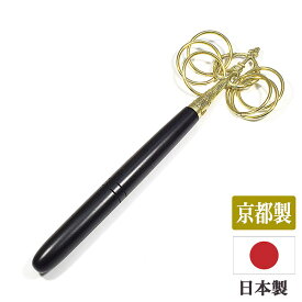 【錫杖】「真鍮錫杖」国産品長さ約33センチ （錫杖頭12センチ）頭-真鍮製／柄-木製日本製錫杖 錫杖 声杖 鳴杖