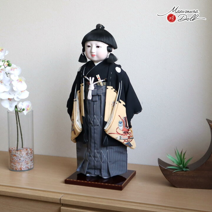 楽天市場】【7日間限定☆P5倍☆4/4-10】市松人形 元賀章介 15号尺五 