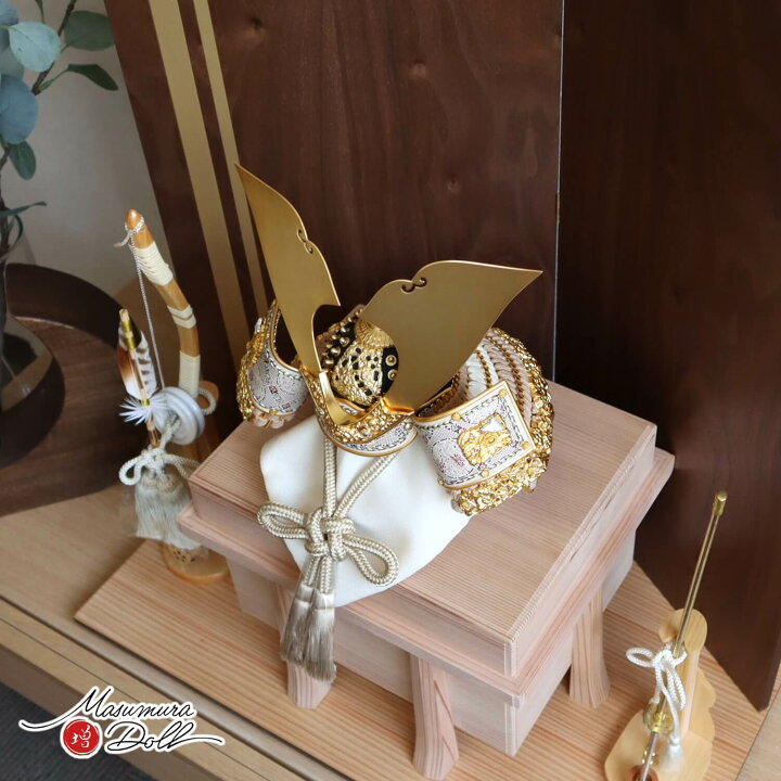 楽天市場】伝統工芸士 平安晴峰作 10号 大地 天賦 兜 淡茶糸縅 二曲 金 