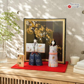 雛人形 伝統工芸士 真多呂 コンパクト モダン おしゃれ ひな人形 金林真多呂 春陽立雛 金彩宝づくし かわいい 伝統的工芸品 お雛様 親王飾り 初節句 増村人形店 MMN0918