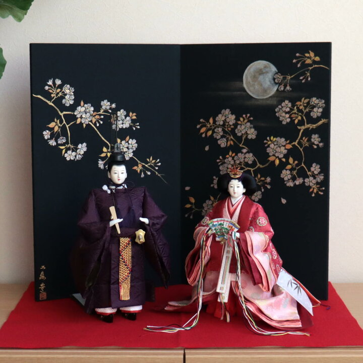 楽天市場】内閣総理大臣賞受賞作家 松宝作 十番 立雛 有職 向菱鶴 京製 