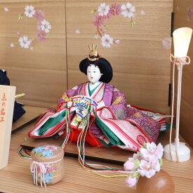 雛人形 最高級 京製 ひな人形 おひなさま 大橋弌峰 京都 芥子 正絹西陣織 朱雀大路大極殿雛 京頭師：川瀬猪山 手足師:澤野 正 かわいい お雛様 雛 親王飾り 増村人形店 MMN1769