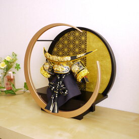 7号 伊達政宗 龍月前立兜 月-tsuki- 円形ゴールドムーン飾り 増村人形店