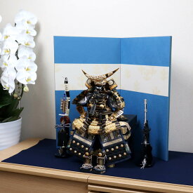 【3日間限定★P最大5倍★12/13-15】五月人形 コンパクト おしゃれ インテリア 兜飾り 5月人形 端午の節句 5号 伊達政宗 雲竜前立 沢瀉大鎧 増村人形店 MMN0501