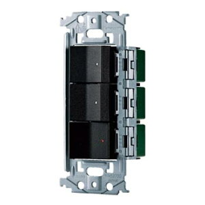 パナソニック(Panasonic) SO-STYLE スイッチ・取付枠セット品 (ほたるスイッチC×2、パイロットスイッチC 0.5A)(マットブラック) WNSS51558B