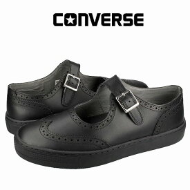 メンズローカットレザースニーカー コンバース converse オールスター クップ エペ メリージェーン AK OX ブラック CONVERSE ALL STAR COUPE EPAIS MARYJANE AK OX