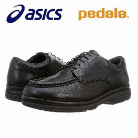 送料無料 アシックス ペダラ asics pedala 1211A066 メンズ ビジネス ファスナー付き ウォーキングシューズ 革靴 カジュアルシューズ コンフォート通勤靴 仕事靴 オックスフォード ウォーキング ブラック(002)