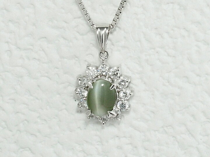 楽天市場】マスヤ質店◇ クリソベリル キャッツアイ/1.97ct ダイヤ  