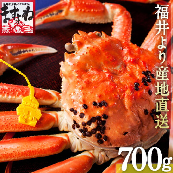 楽天市場 福井県産 越前ガニ 冬の味覚の王者 茹でたて産地直送 越前がに特大700g前後 かに カニ 蟹 越前かに 越前カニ 越前蟹 ズワイ蟹 ズワイガニ ずわい かに カニ 日本海産ズワイガニ ずわいがに 越前かに問屋 ますよね