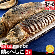 【刺身OK】1本あたり1,990円★売れ筋1位！ケンミンSHOWで紹介！【着日指定可】[福井の名産品]鯖のへしこ/…