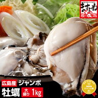 ＼★新春セール★3279円送料無料！／ さらに2個で500円OFFクーポン有ジャンボ広島カキ1kg[解凍後約850g]3…
