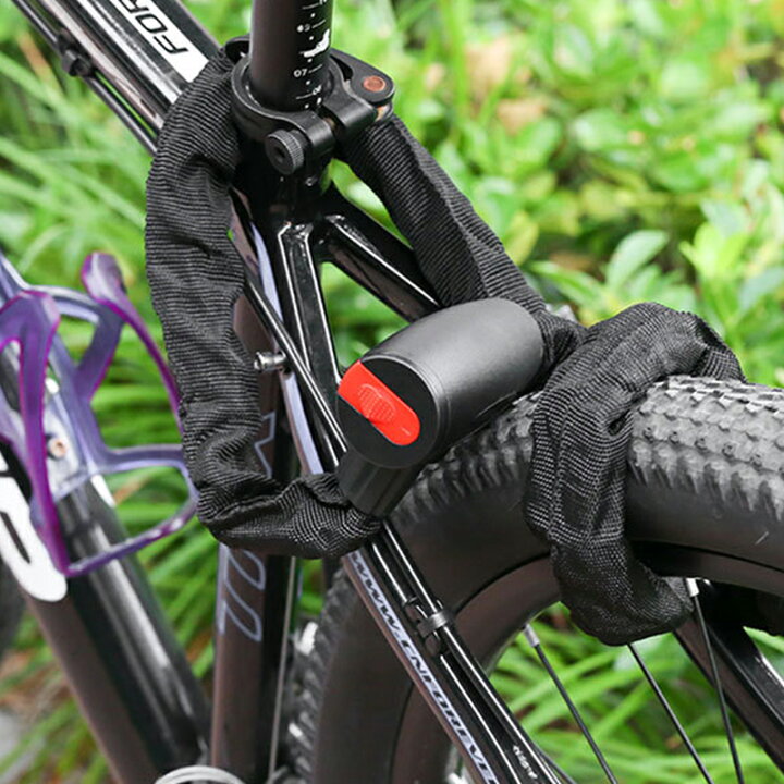 楽天市場】バイクロックチェーン ワイヤーロック バイク 自転車 ロック 