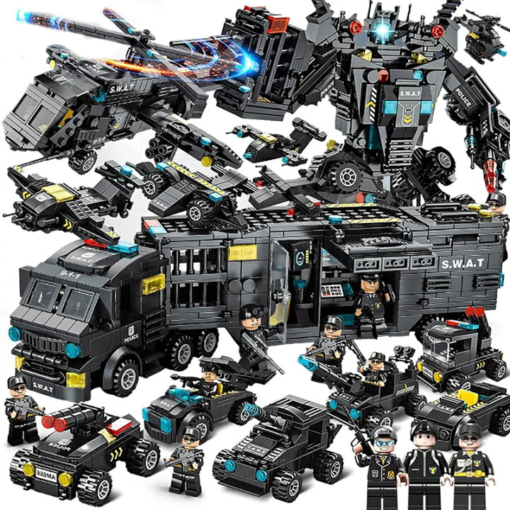 楽天市場】【SWAT9体プレゼント】レゴブロック 互換品 LEGO ミニフィグ 