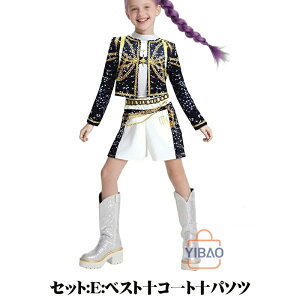 K-POP Demon Hunters K[Y RXvߑ LbY q ؍ ̎q  nEB _X ACh Cosplay ؍ Xe[Wߑ qbvzbv  ϑ ㉺Zbg RX`[ o w