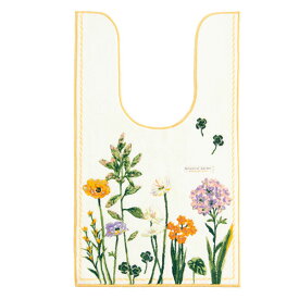 ボタニカルガーデン 耳長ロング トイレマット 約105×63cm トイレ マット 吸水 北欧 おしゃれ 花柄 日本製 高品質 インテリア モダン シンプル ふわふわ かわいい イエロー 風水 ナチュラル ロング 長ロング 耳長 大判 ワイド 洗える 洗濯 滑り止め ずれない 人気 オカ