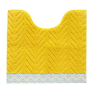 【最大2000円OFFクーポン】 アウラ トイレマット 約55×60cm トイレ マット 北欧 おしゃれ かわいい ふわふわ 花 風水 ナチュラル 標準 洗える 洗濯 滑り止め ずれない 人気 インテリア オカ トイ