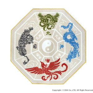 【5%OFFクーポン★30日】 日本製 洗える 風水マット 約70×70cm 風水 マット玄関マット室内 ラグ 八角形 開運 リビング 家相 丸洗い おしゃれ 北欧 黄色 色 東西南北 かわいい 高級感 滑り止め イ