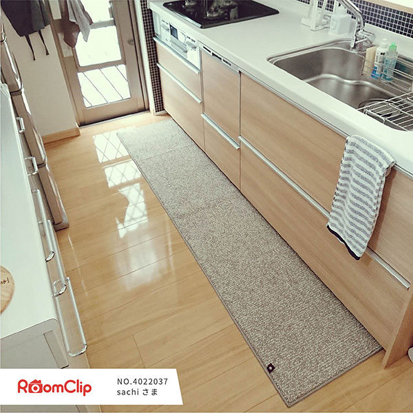 PLYS base（プリスベイス） キッチンマット 約60×240cm キッチン マット おしゃれ 北欧 洗える 床暖房対応 冷え対策 インテリア  台所 キッチンラグ ラグ 滑り止め付き 240 幅広 | マット＆ラグファクトリー