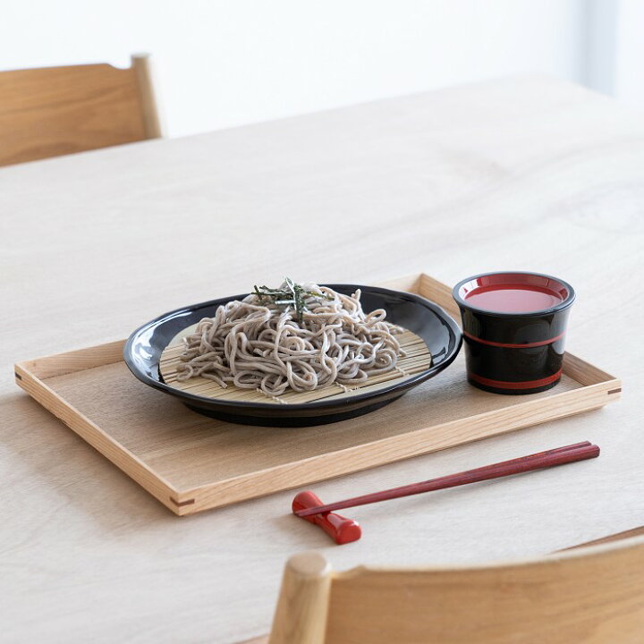 楽天市場】そば皿 白山 溜 竹ス付き : 漆器のお店 山崎又一商店