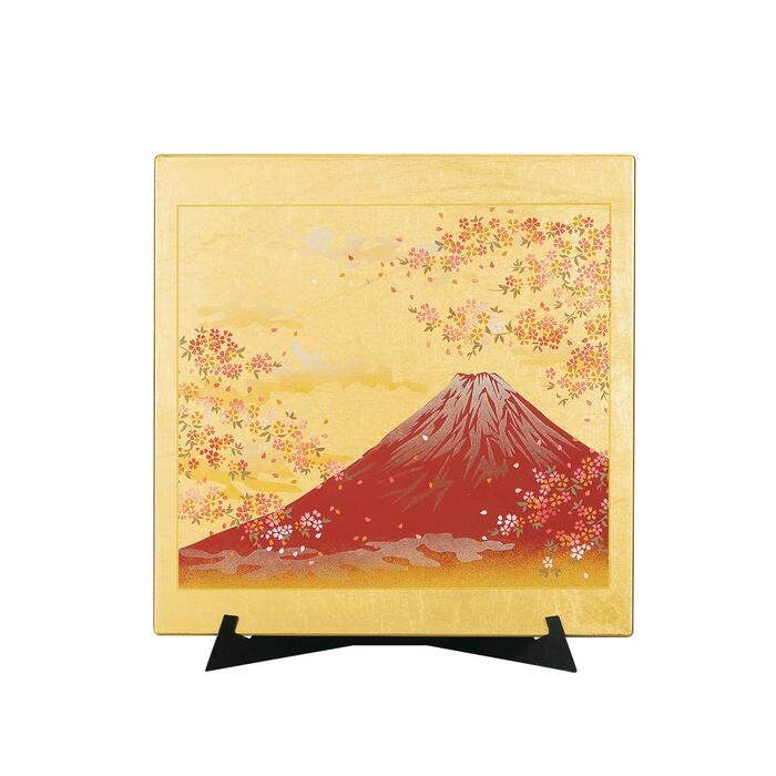 パネル 桜花赤富士（インテリア　飾り　日本伝統　贈り物　マウス)