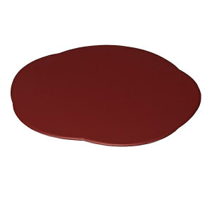 12.5福梅プレート 朱/溜山中漆器 山中塗 お正月 元旦 おせち 女子会 パーティ 食事 海外 外国人 おもてなし プレート ランチョンマット プレイスマット プレースマット