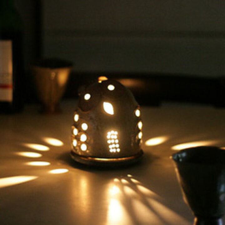 楽天市場】□陶器 キャンドルスタンドふくろう□和食器 陶芸 陶芸作家  