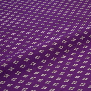 西陣織 はぎれ 大菱 紫 錦裂 正絹 金襴緞子 巾60cm 和柄生地 布地 端切れ カットクロス 和布 和風生地 和生地 長さ10cm単位