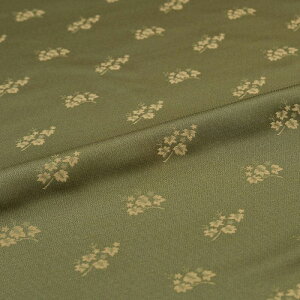 生地 布地 手芸 蔦 入子菱 緑 西陣織 正絹 シルク 巾60cm 長さ10cm単位 和風小物はぎれ 端切れ カットクロス 和布 御朱印帳 カバー